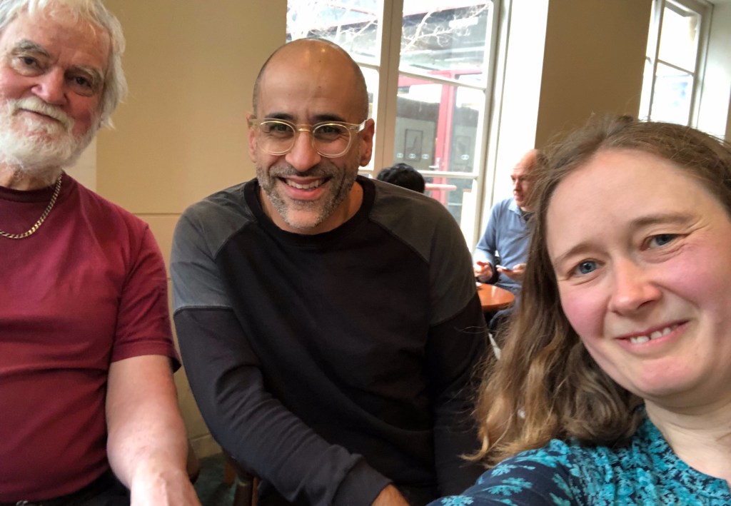RP, John and Eleanor at the University of Melbourne's University House.